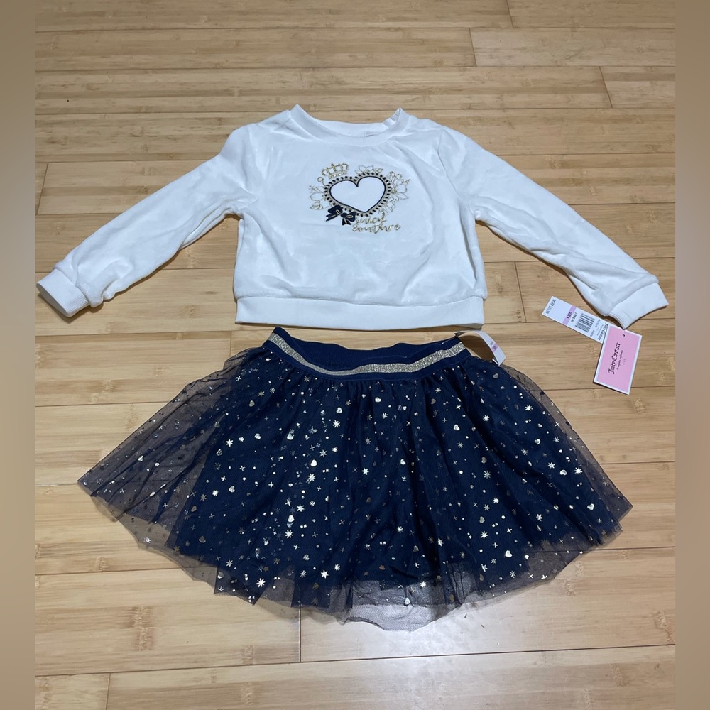 Juicy Couture 2 Piece Skirt Set Kids NWT